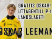 Oskar Leeman till p-17 landslaget!